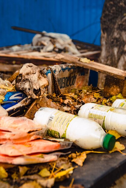 Still life at citys dump