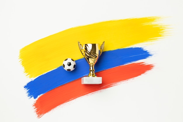 Photo still life of colombia national soccer team