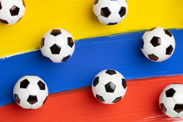 Still life of colombia national soccer team