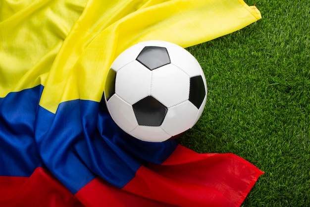 Photo still life of colombian national soccer team