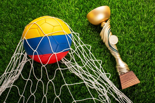 Photo still life of colombian national soccer team