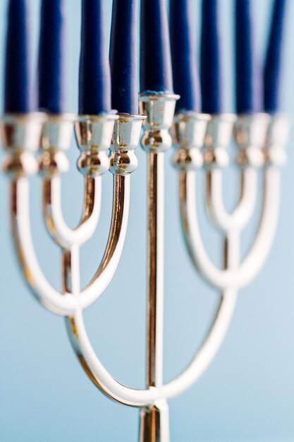 A still life composed of elements of the Jewish Chanukah/Hanukkah festival.