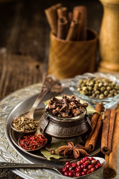     Still life.Composition with different types of spices