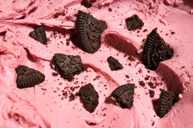 Photo still life of cookies and ice cream