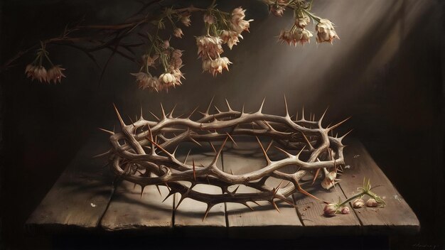 Still life of crown of thorns