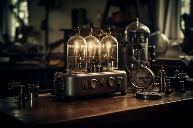 Photo still life of device on table