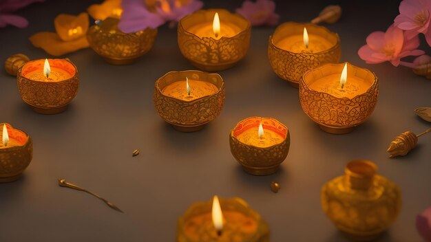 Photo still life for diwali arrangement