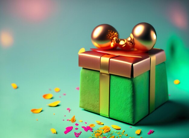 still life for Diwali celebration with gift box