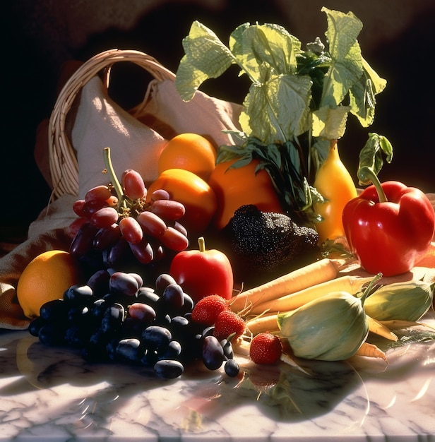 A still life of fresh produce world food day images