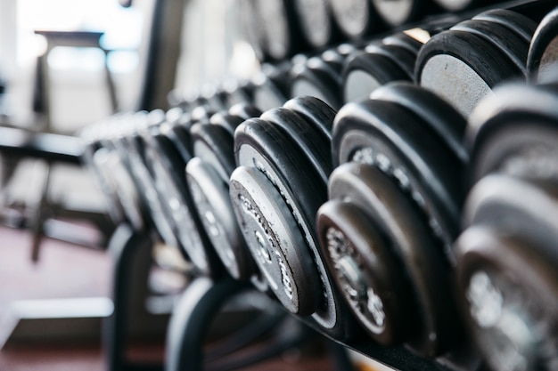 still life of gym equipment
