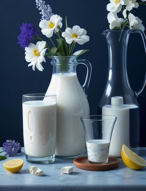 still life of milk wallpaper