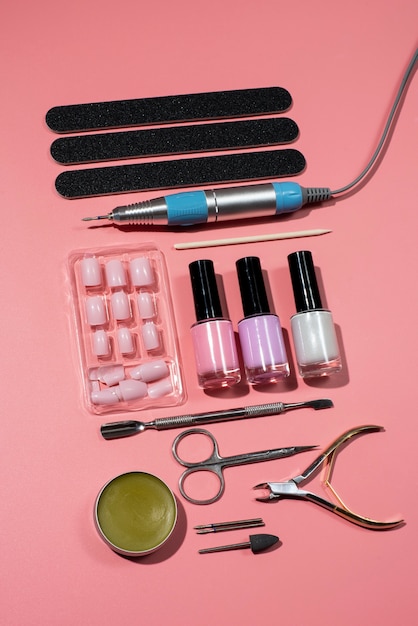 Photo still life of nailcare equipment
