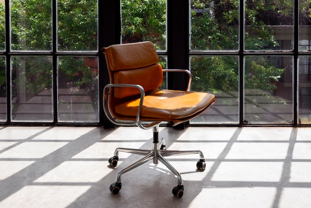 Still life of office chair indoors