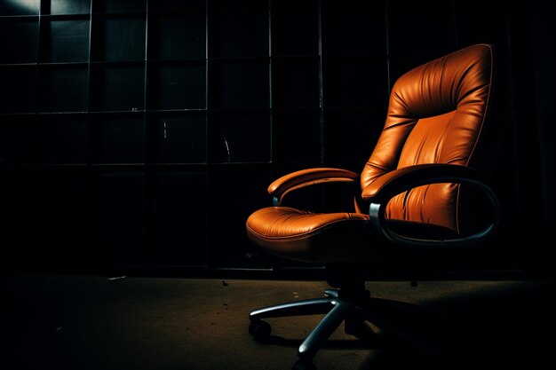 Photo still life of office chair indoors