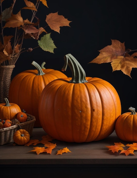 still life of pumpkin wallpaper