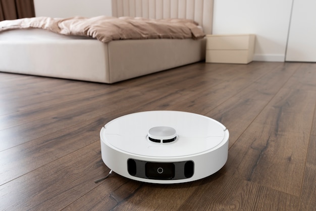 Photo still life of robotic vacuum