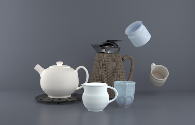 Still life of teapot