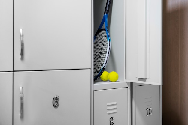 Photo still life of tennis equipment