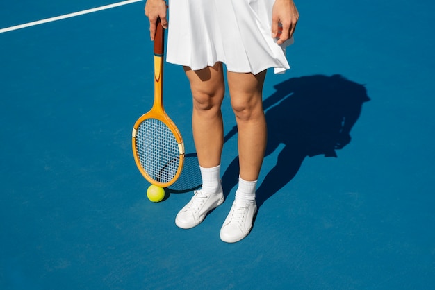 Photo still life of tennis equipment