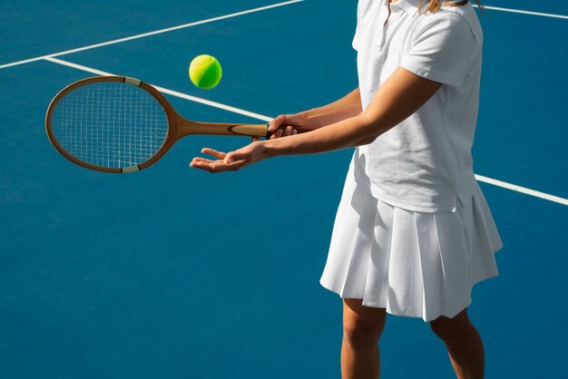 Still life of tennis equipment