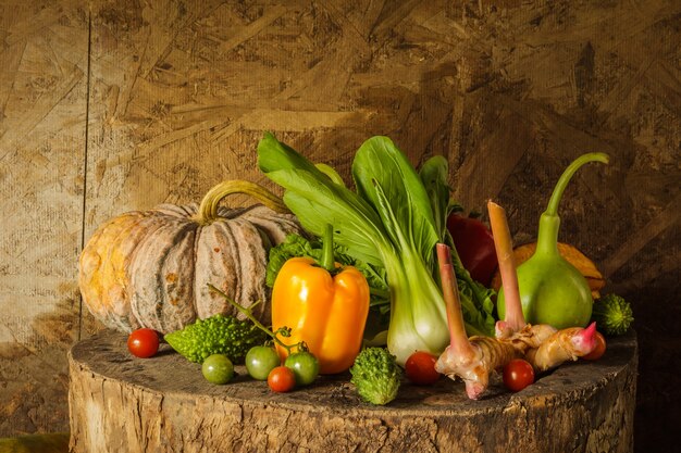 Still life Vegetables and fruits.