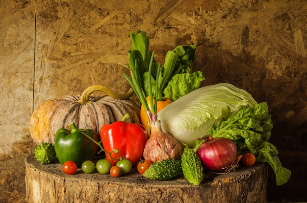 Still life Vegetables and fruits.