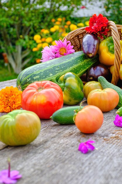 Foto still life di verdure