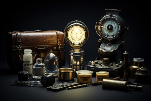 Still life of vintage objects