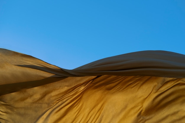 Photo still life of waving fabric in the wind