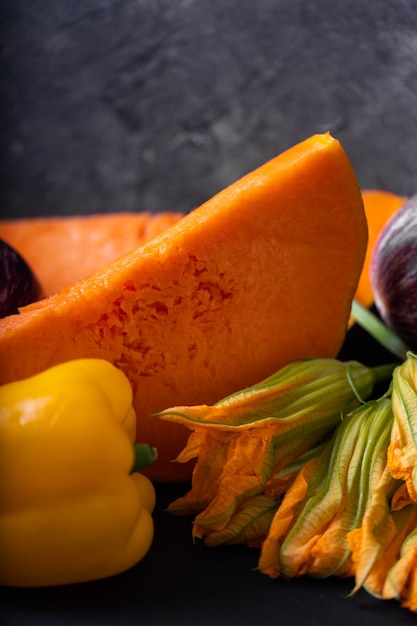 Still life with autumn vegetables