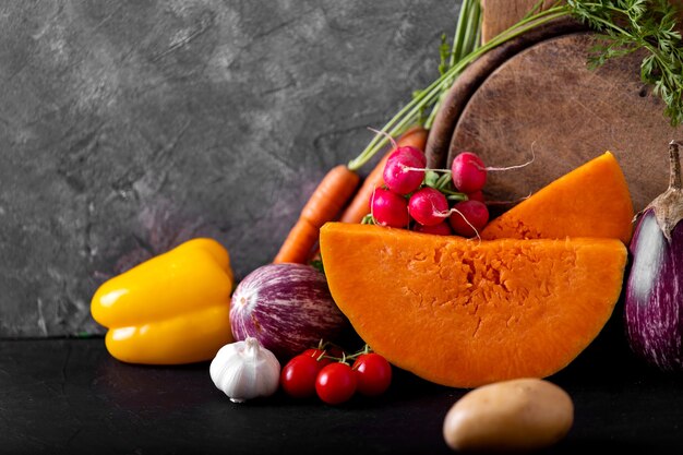 Still life with autumn vegetables