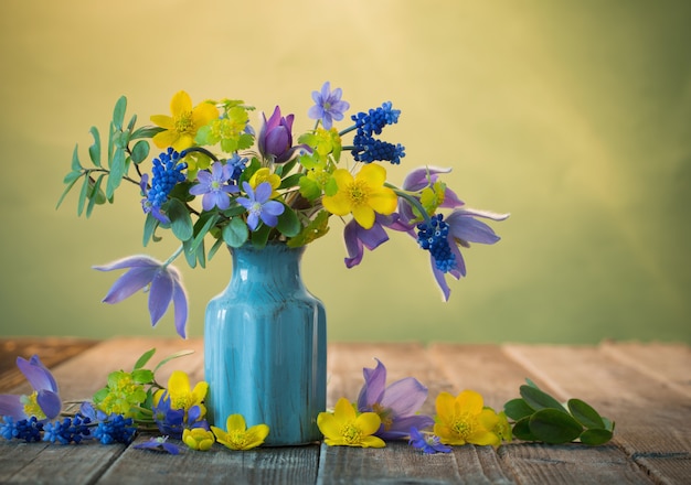 Still life with beautiful flowers