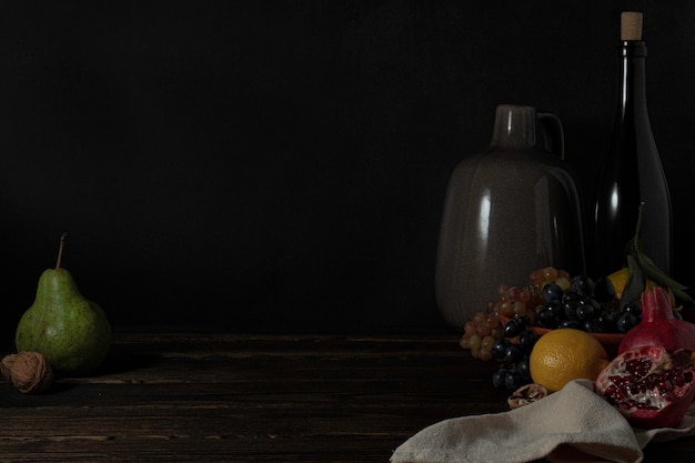 still life with fruit