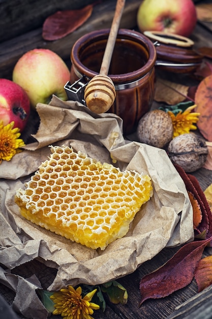 Still life with honeycombs