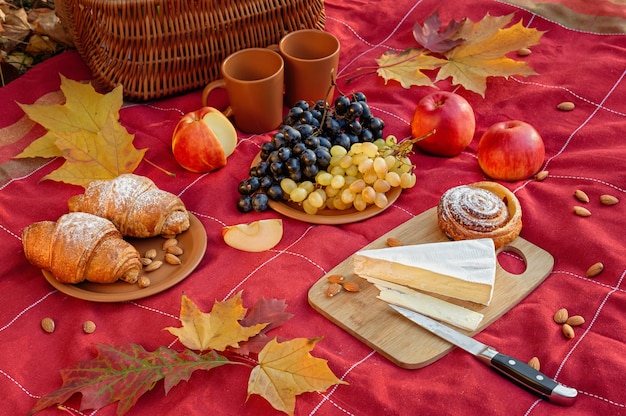 Still life with picnic autumn mood.