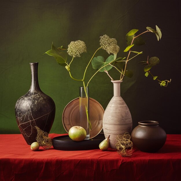 Still Life With Plants Decoration