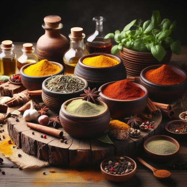 still life with spices