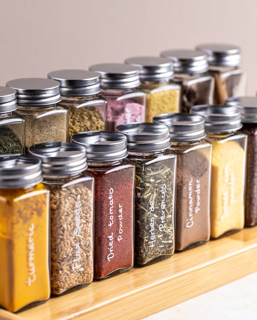 Photo still life with various spices