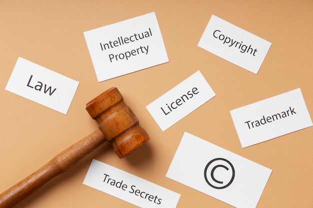 Photo still life of world intellectual property day