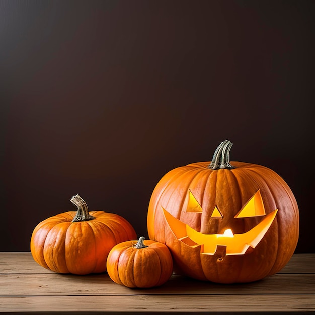 Stille natuur met pompoenen Halloween achtergrond