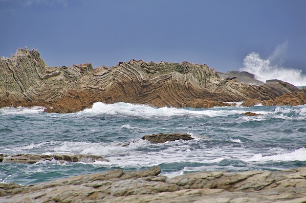 Stille Oceaan in Kaikoura, Nieuw-Zeeland