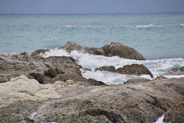 Stille Oceaan in Kaikoura, Nieuw-Zeeland