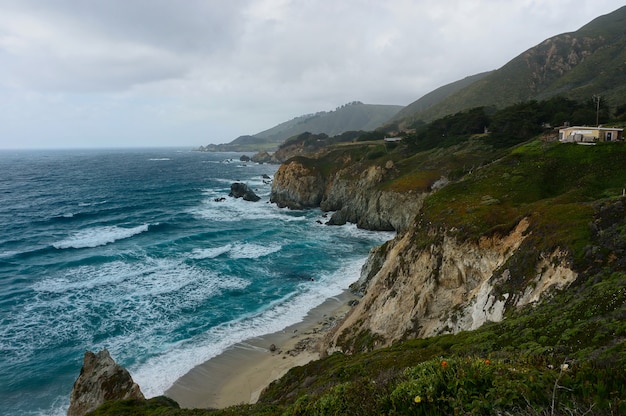 Stille oceaan kust, californië, verenigde staten.