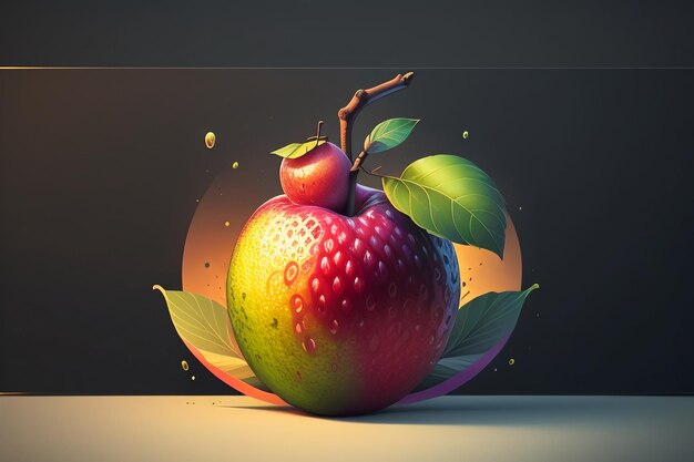 Foto stilleven appel fruit creatieve poster cover banner behang achtergrond ontwerp kunst