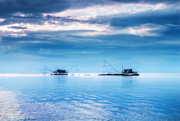 Photo stilt houses for fishing