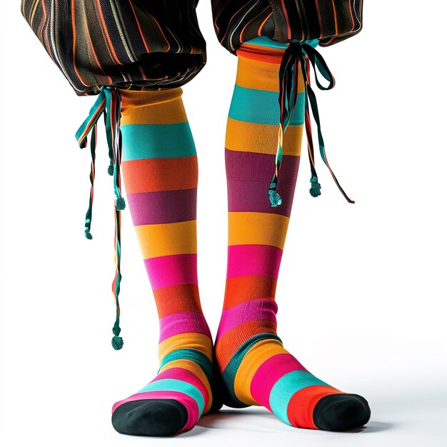 Stilt Walker socks isolated on white background