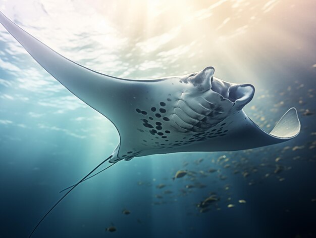 Photo a stingray swimming in the water