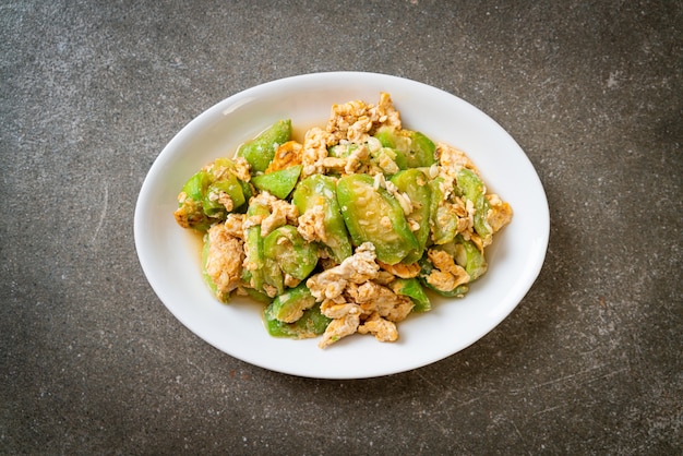 Stir Fried Angled Gourd with Egg - Healthy food style