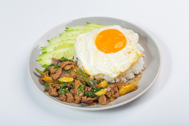 Stir Fried Beef with Chili on Rice