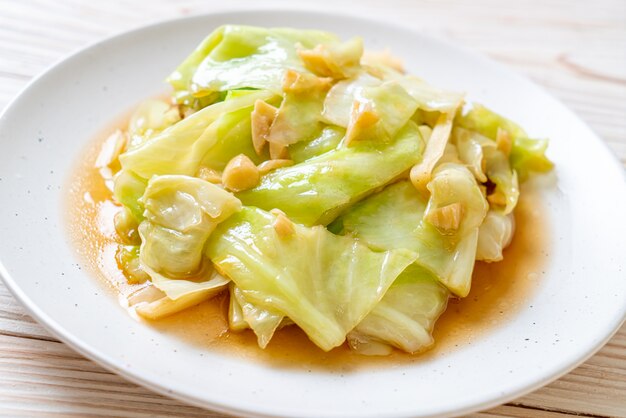 Stir-Fried Cabbage with Fish Sauce